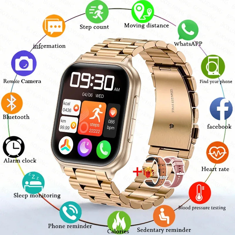 700mAh Lady fashion Smart Watch Men Women Heart Rate Blood Pressure Fitness Tracker Bluetooth Call Smartwatch Man For Android - Wear444