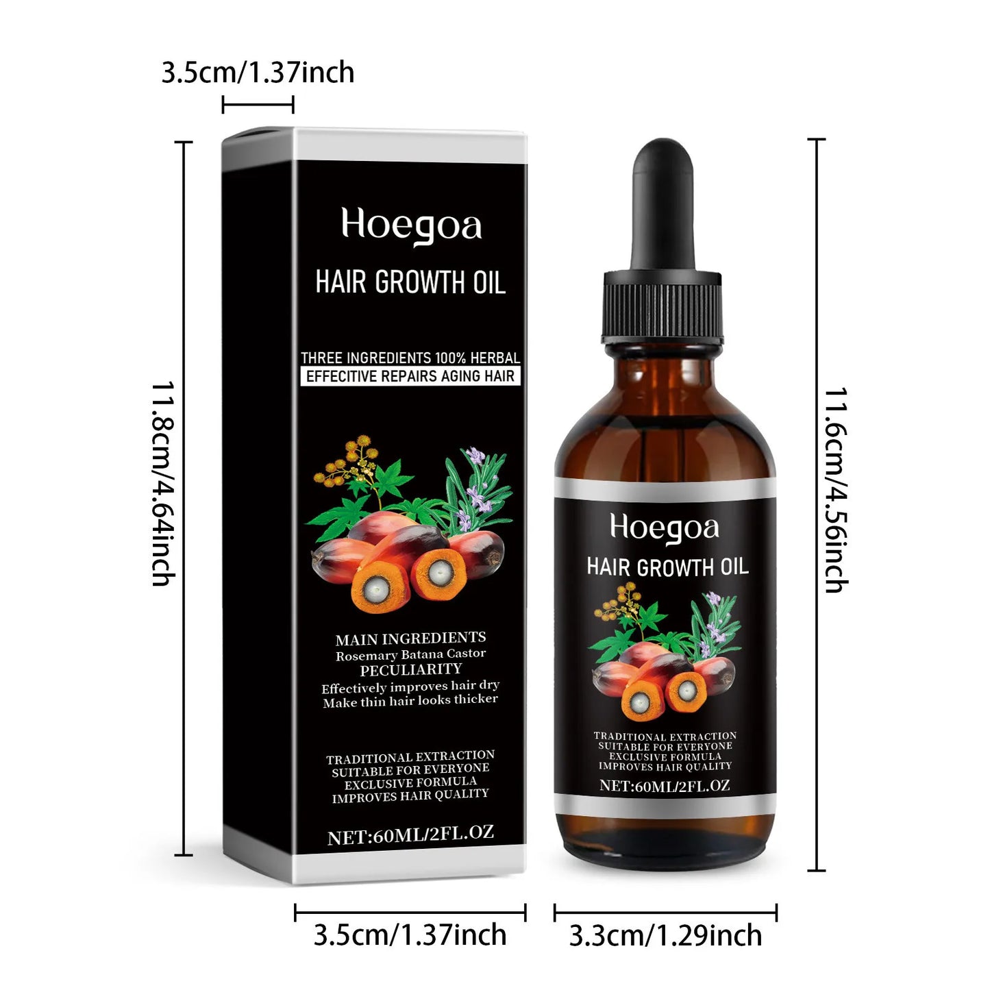 Hair Care Essence Oil Nourishing Treatments Scalp Dry Damaged Hair Regrowth Preventing Baldness Health Hair Growth Liquid 60ml