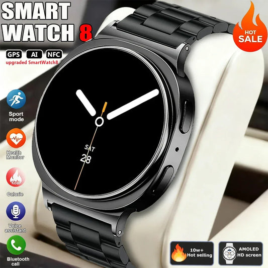 New Original Smart Watch 8 Men GPS Track NFC Bluetooth Call 40mm AMOLED Fitness Sport Tracker Health Smartwatch For Android Ios - Wear444