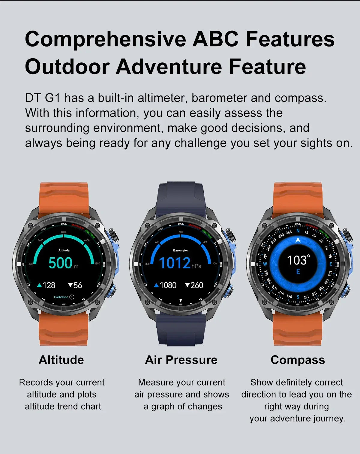2026 New T-REX Pro Dual-Band AGPS Smartwatch Built-in Offline Map 10ATM Waterproof 30-Days Battery Compass Men Militray Watches - Wear444