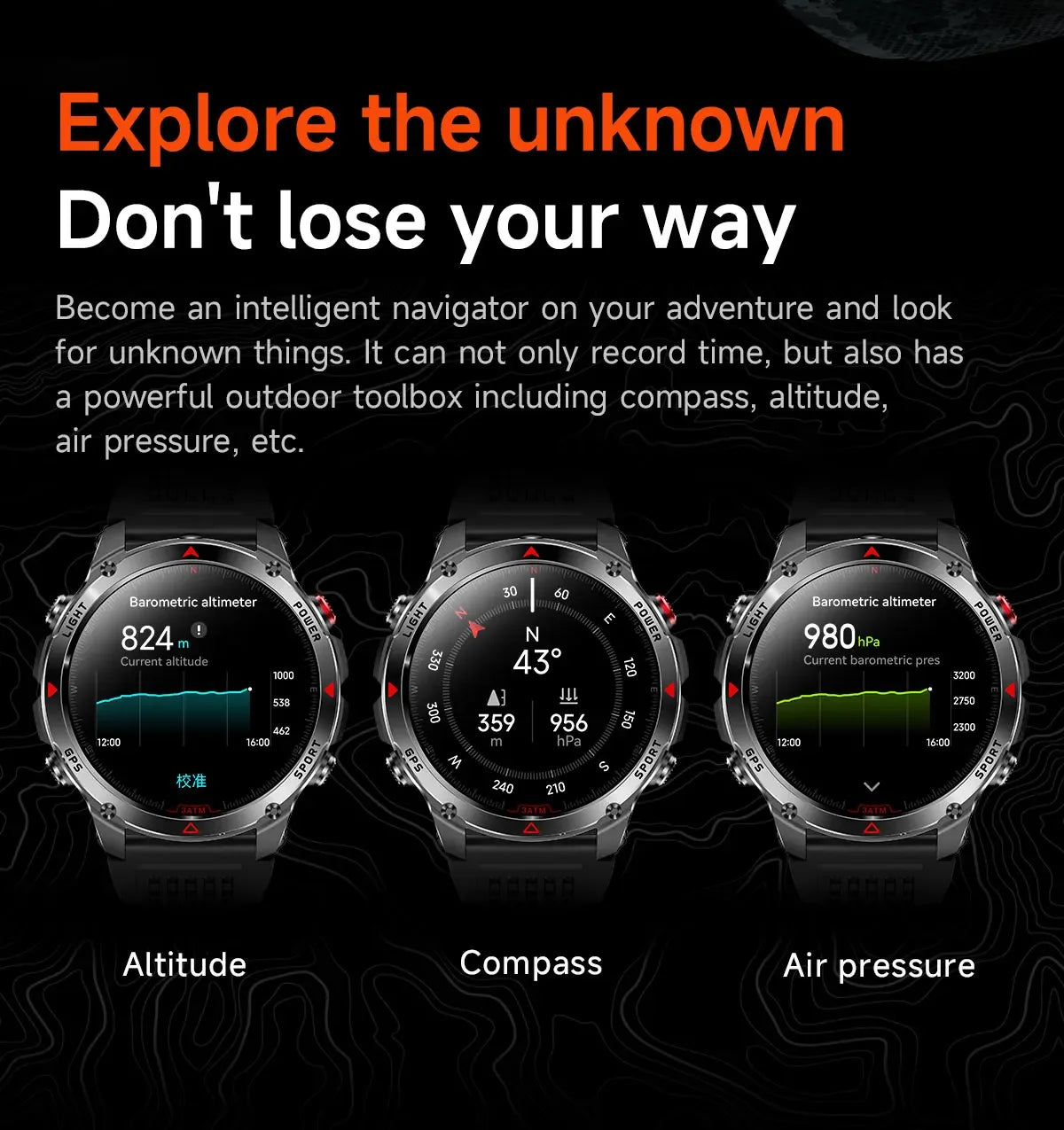 2025 New Women's Fashion Sports Smart Watch Built in GPS 3ATM Waterproof Bluetooth Call Health Monitoring Smartwatches For Women - Wear444