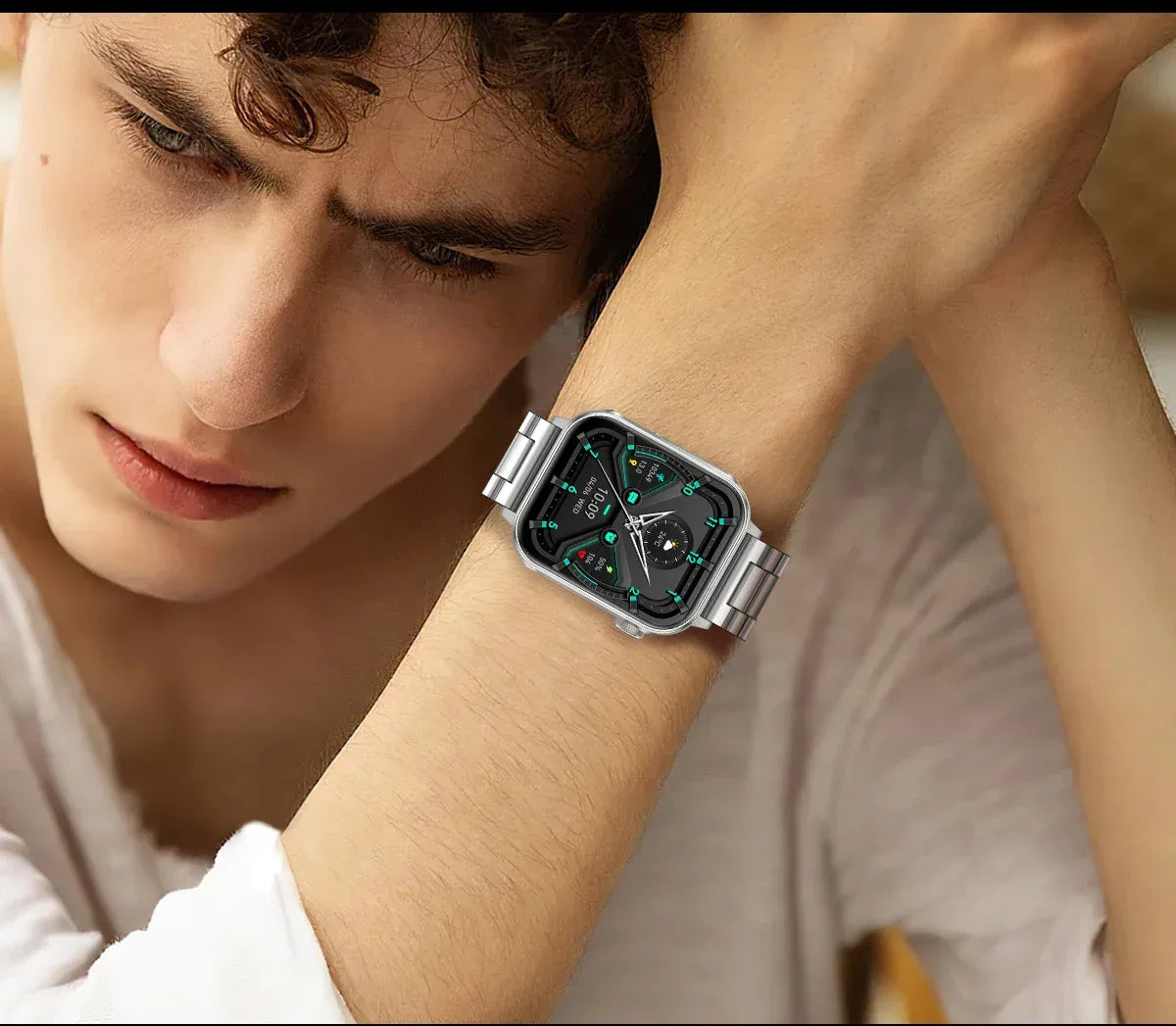 COLMI P80 Type-c Smartwatch Men Women Health Manager Bluetooth Call IP67 Waterproof Flashlight Smart Watch For Xiaomi iOS Phone - Wear444