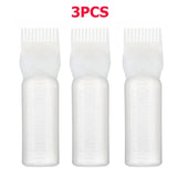 3pcs 180ml hair oil bottle refillable bottle hair oil bottle professional hairdressing tool，Special for real hair wigs