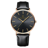 Top Brand Mens Watches Fashion Ultra Thin Analog Quartz Watches Leather Belt Simple Temperament Men's Clock relogios masculino