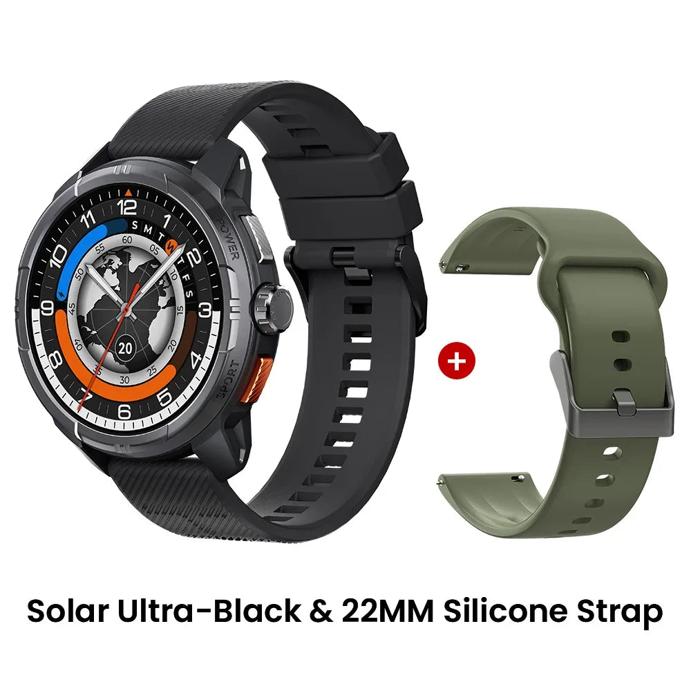 HAYLOU Solar Ultra GPS Smartwatch 1.6” AMOLED Display 5ATM Waterproof Built-in GPS Bluetooth Phone Calls Sports Smart Watch - Wear444