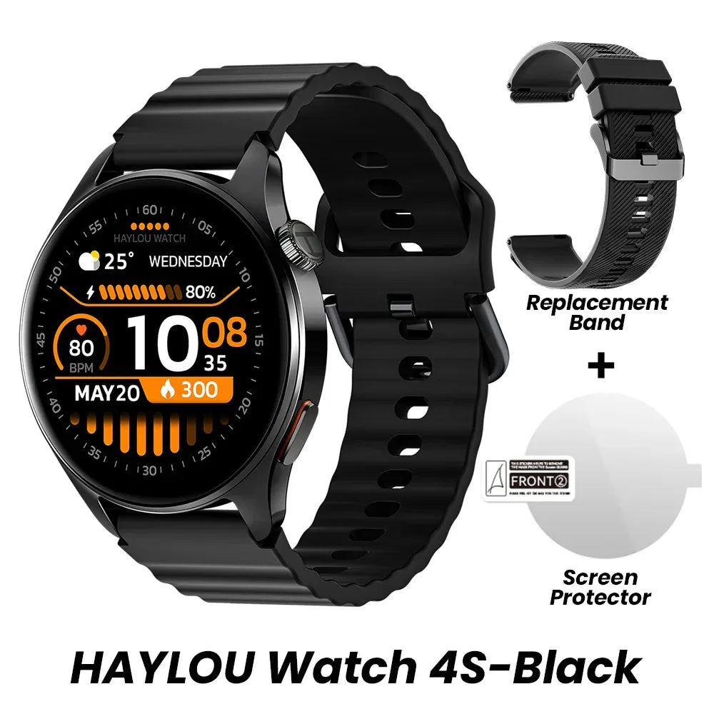 HAYLOU Watch 4S GPS Smartwatch 1.43” HD AMOLED Display 5 Satellite GPS Positioning 120+ Workout Modes Sport Fitness Smart Watch - Wear444