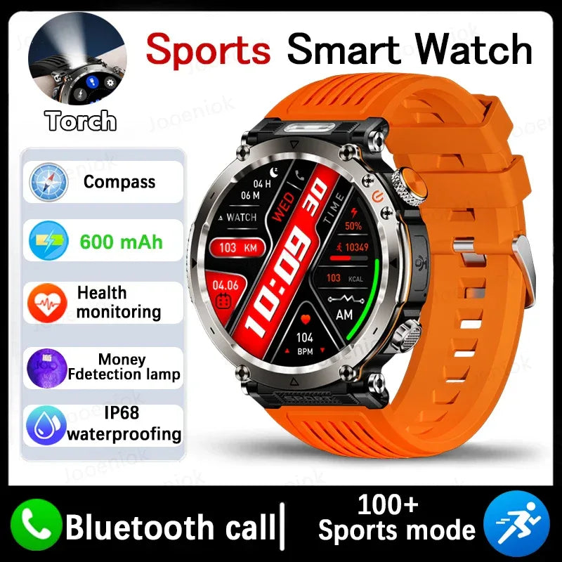 Outdoor Sports Smart Watch Men AMOLED Screen NFC Heart Rate Bluetooth Call 5ATM Waterproof Smartwatch 2025 New Fashion Luxury - Wear444