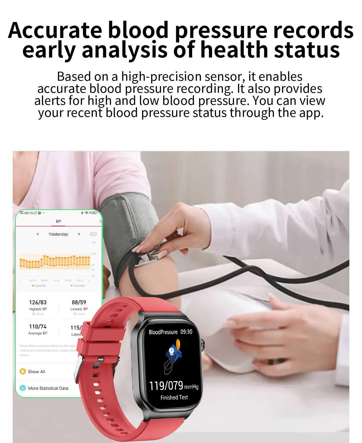 Accurate Measurement Health Smart Watch ECG+PPG Uric Acid Blood Pressure Blood Lipids BT Call Bluetooth Sport tracker Smartwatch - Wear444