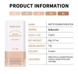 Stick Foundation Balm Serum Boosted Skin Tint Foundation Stick Smooth Plumper Hight Coverage Travel Bronze Foundation Stick Make