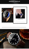 Men's Watches Top Brand Fashion Casual Men Quartz Wristwatches Leather Belt Simple Business Mens Watch Reloj Hombre Kol Saati