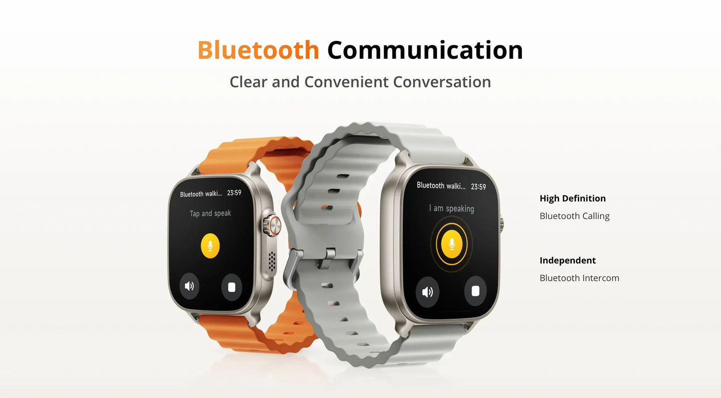 realme Watch 5 Smart Watch 1.97" 2D Flat AMOLED Display Compass & Independent GPS with 5 GNSS 14-day Battery Life NFC Card IP68 - Wear444