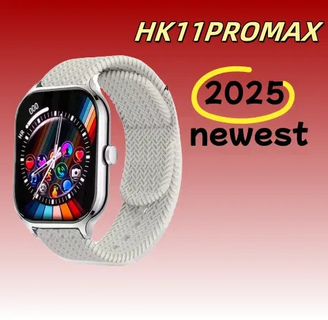 2025 New HK 11 Pro MAX Smart Watch AMOLED Series 10 NFC Compass 46m 4G ROM Bluetooth Call Network AI Robot Smartwatch Men Women - Wear444