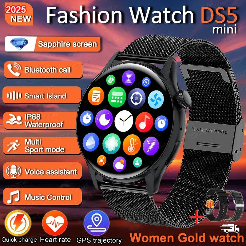 2026New Fashion Smart Watch Lady Man Watch AMOLED Screen GPS Sport Heart Rate Bluetooth Call Waterproof Outdoor Smartwatch Women - Wear444