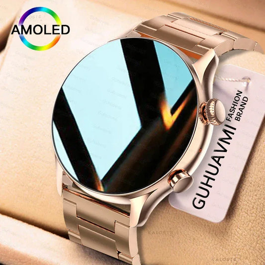 2026 New Smartwatch Women AMOLED HD Screen Always On Display Bluetooth Call IP68 Waterproof GPS Smart Men Watch For Android ios - Wear444
