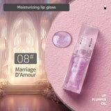 Magic Lip Oil Color Changing Lip Care Plumper Long lasting Moisturizing Cruelty Free Vegan Glitter Lipgloss Custom Logo 5pcs