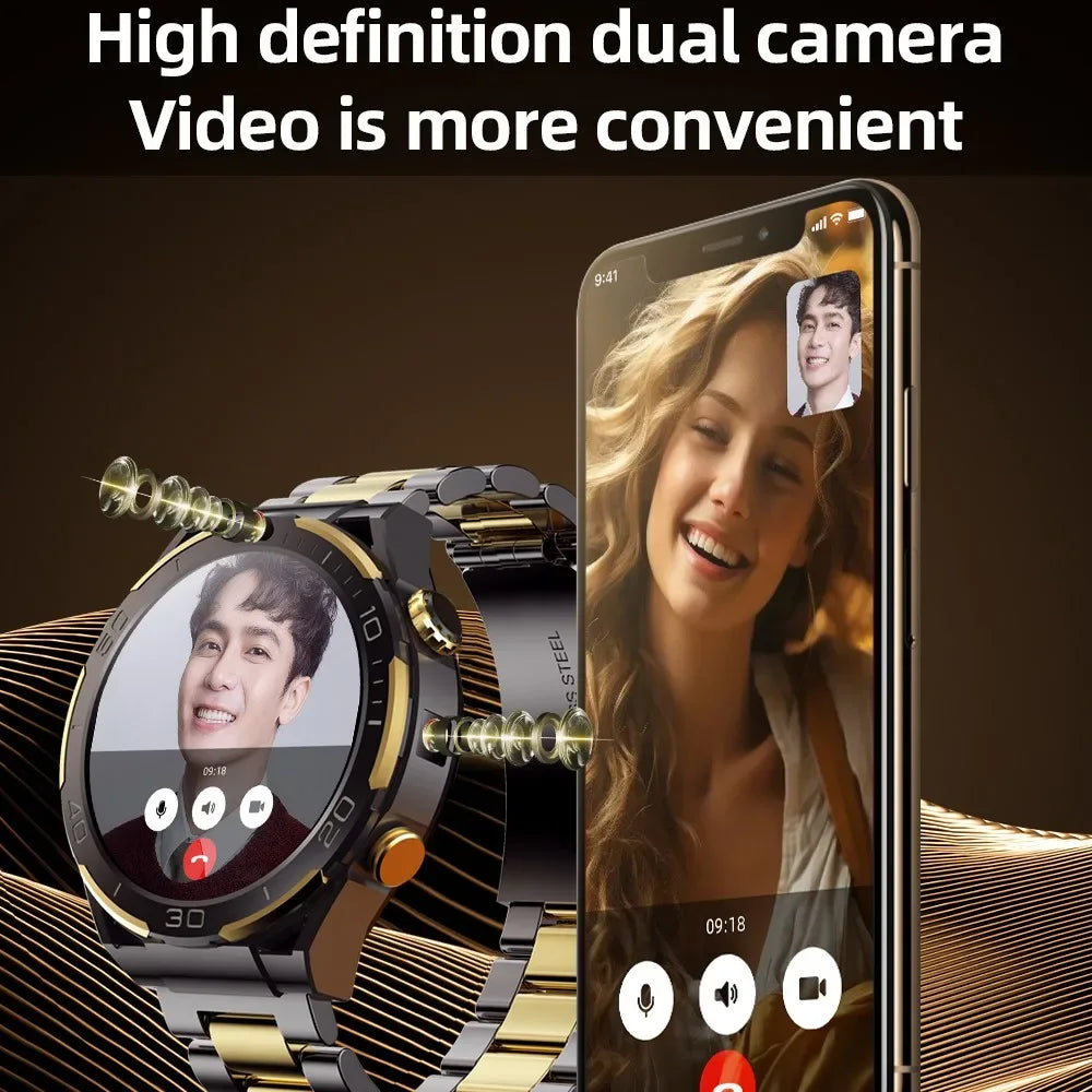 Global Android 10 Smartwatch MTK MT6762 Octa-core CPU 4G Lte Smart Watch 6GB Ram 128GB Rom API 29 Dual Camera Wifi Gps Sim Card - Wear444