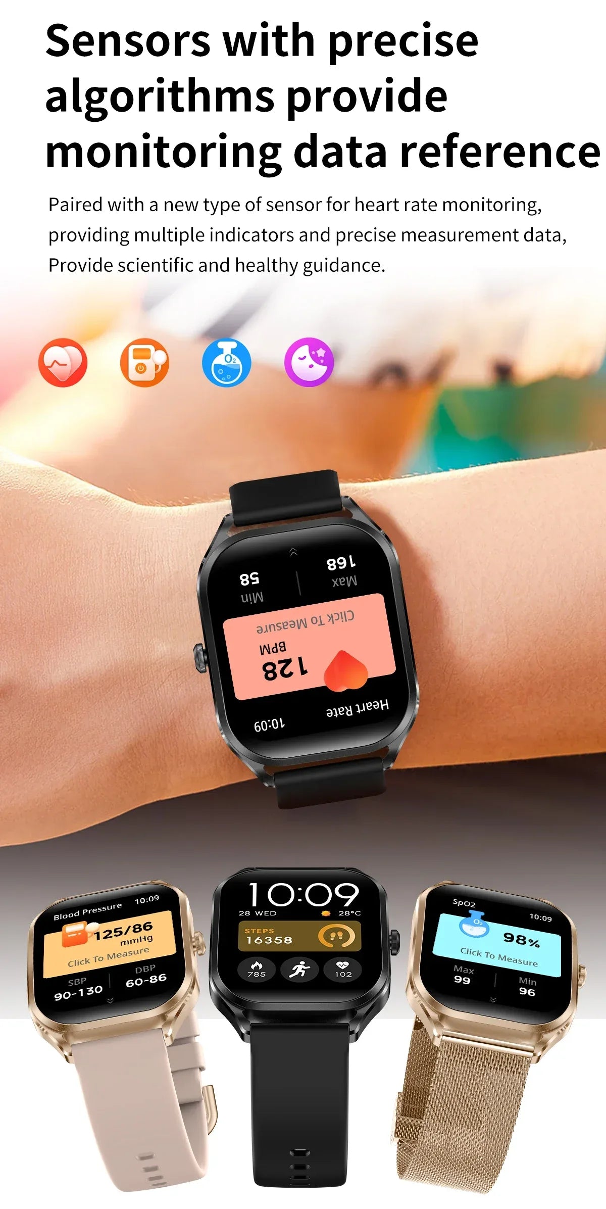 2026 Fashion Smart Watch Women 2.01” HD Screen Custom Watch Face Women’s Health Monitor Watch Bluetooth Call Sports Smartwatche - Wear444