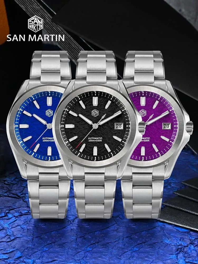 San Martin GADA dial close-up sapphire crystal — Wear444