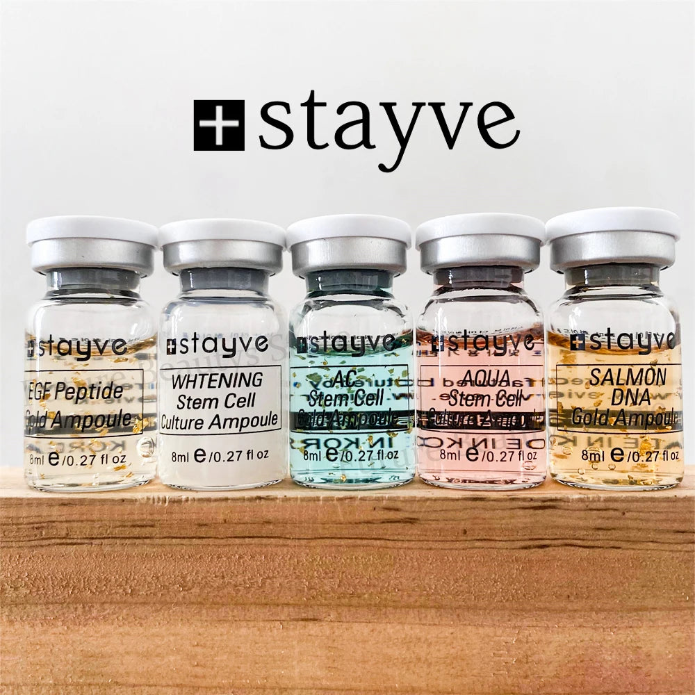 8ml Stayve BB Cream Glow Ampoule Starter Kit Niacinamide Sunscreen Foundation Cream Rejuvenation Essence Face Makeup Skin Care