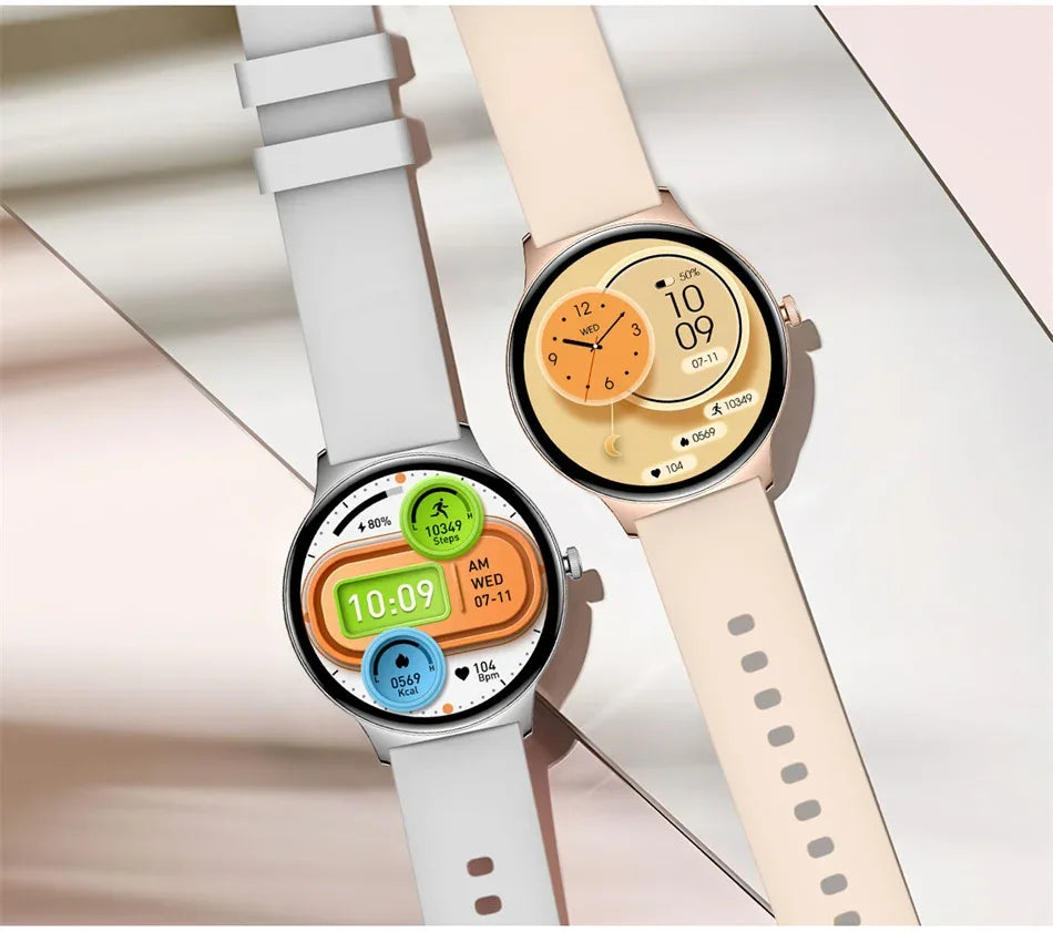 For Huawei Xiaomi New Ultra Thin Smart Watch Women Screen Always Display Time Sports Bracelet Bluetooth Call Fashion Smartwatch - Wear444