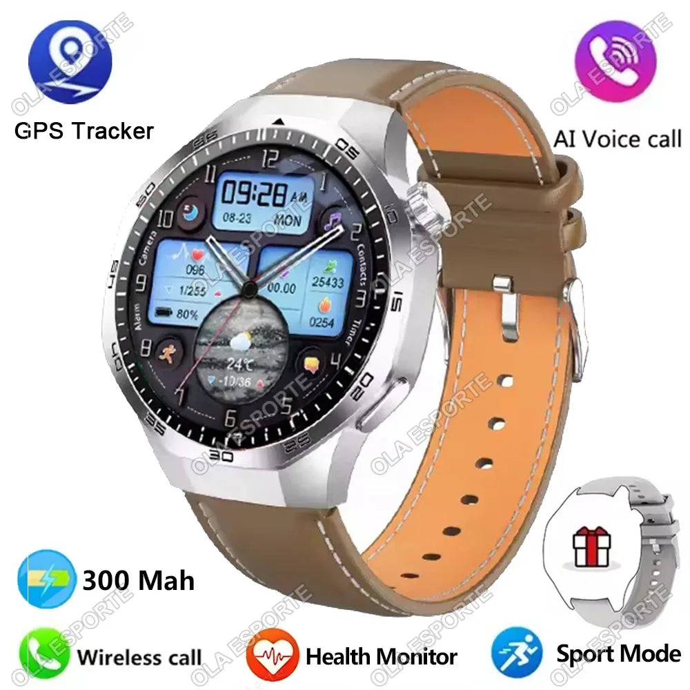 2026 Watch 5 Pro GPS Track Smart Watch Men 360*360 AMOLED Screen BT Call Fitness IP68 Waterproof Health Monitor Man Smartwatches - Wear444