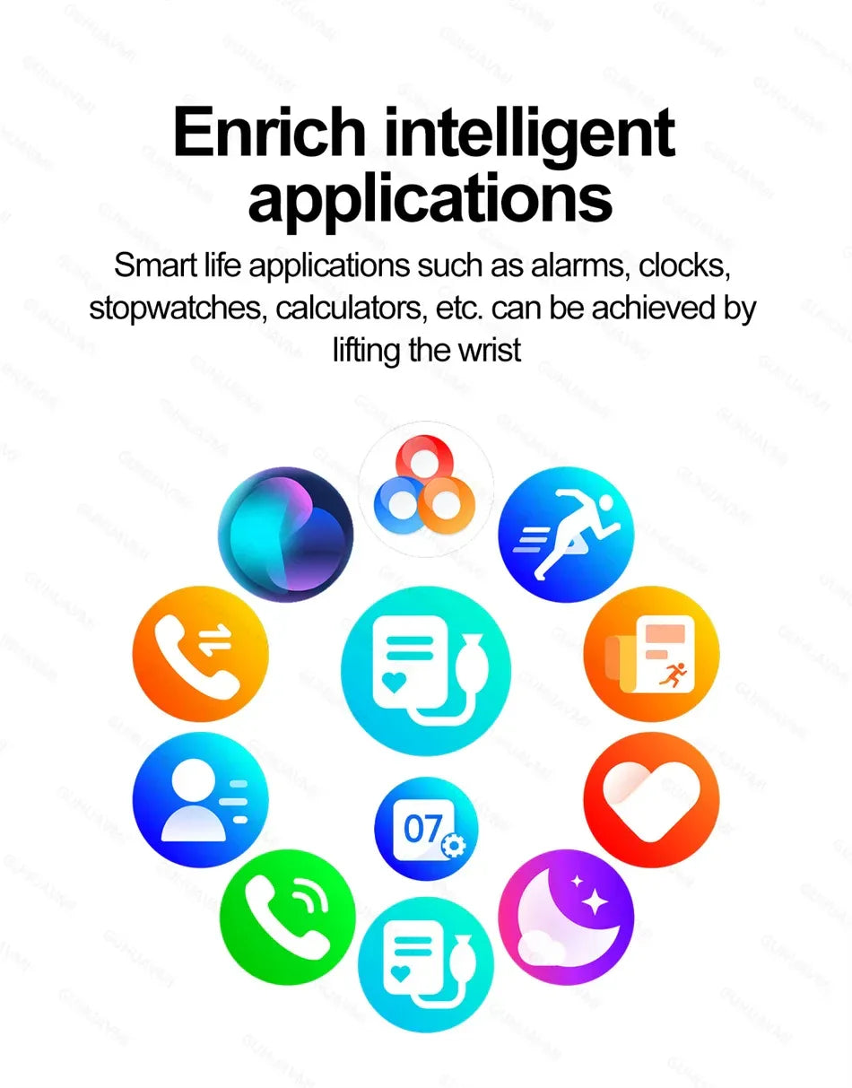 2025 NFC Smartwatch AMOLED Screen Always show Time Bluetooth Call Series 9 Clock Custom Dial Men Sport Health Women Smart Watch - Wear444