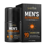 SADOER Men's Skin Care Sets Moisturizing Face Cream Facial Mask Lip Balm Sunscreen Facial Cleanser Eye Cream Men Skin Care Kit
