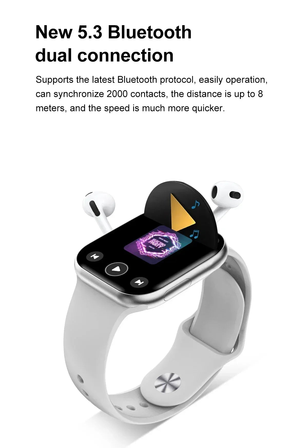 2025 New Original for Apple DT Watch 10 Smart Watch Men AMOLED 4GB Memory Music 3D Surround BT Call Waterproof smart watch Woman - Wear444