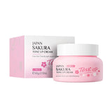 Sakura Lazy Cream Lightening Nourishing Brightening Skin Tone Natural Makeup Moisturzing Facial Cream