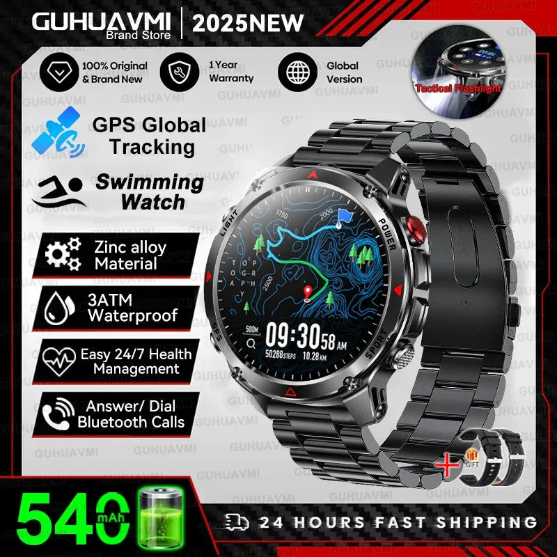 2025 New Women's Fashion Sports Smart Watch Built in GPS 3ATM Waterproof Bluetooth Call Health Monitoring Smartwatches For Women - Wear444