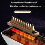 Electric Scalp Applicator Massage Liquid Guide Comb Hair Growth Comb Vibrating Red Light Microcurrent Heating