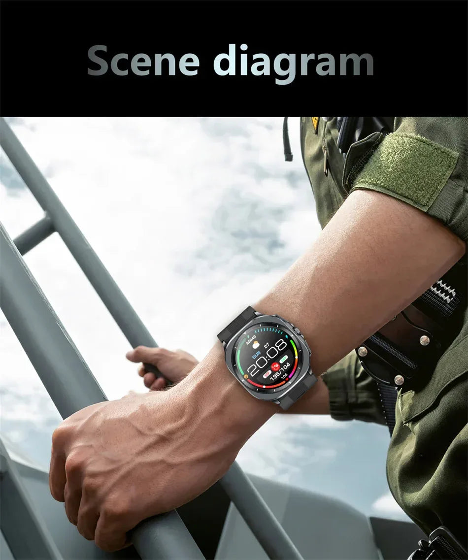 Airbag measurement Smart Watch Men ECG Air Pump Blood Pressure Blood Oxygen BT Call NFC SmartWatch For Man Android iOS upgrade - Wear444