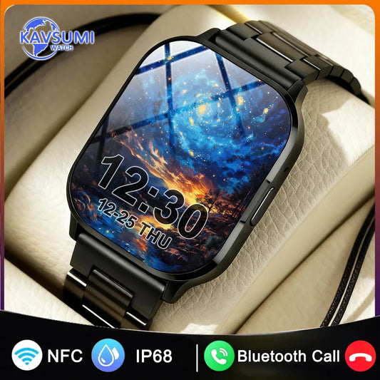Ultra Thin Smart Watch Man Women Screen Always Display Time Sports Bracelet Bluetooth Call Fashion Smartwatch Health Custom dial - Wear444