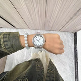 Men's Quartz Watch 2025 Trendy Transparent Design Arabic Numerals High-End Feel Cool Fashionable Timepiece for Gentlemen