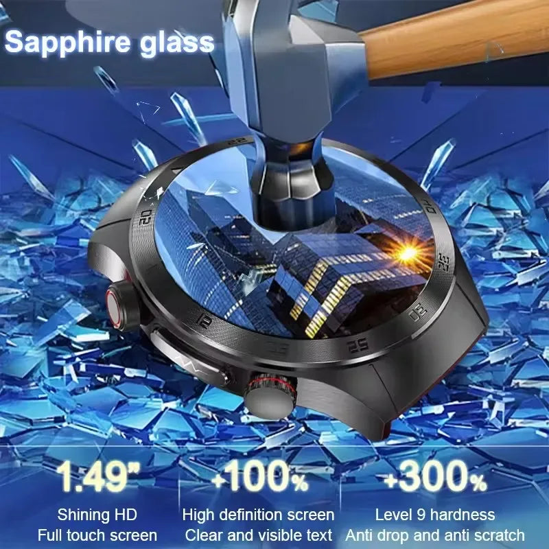 For Xiaomi Precise Laser Therapy Bracelet Uric Acid Blood Lipid ECG+PPG Health Smart Watch Bluetooth Call Smartwatches 2025 New - Wear444