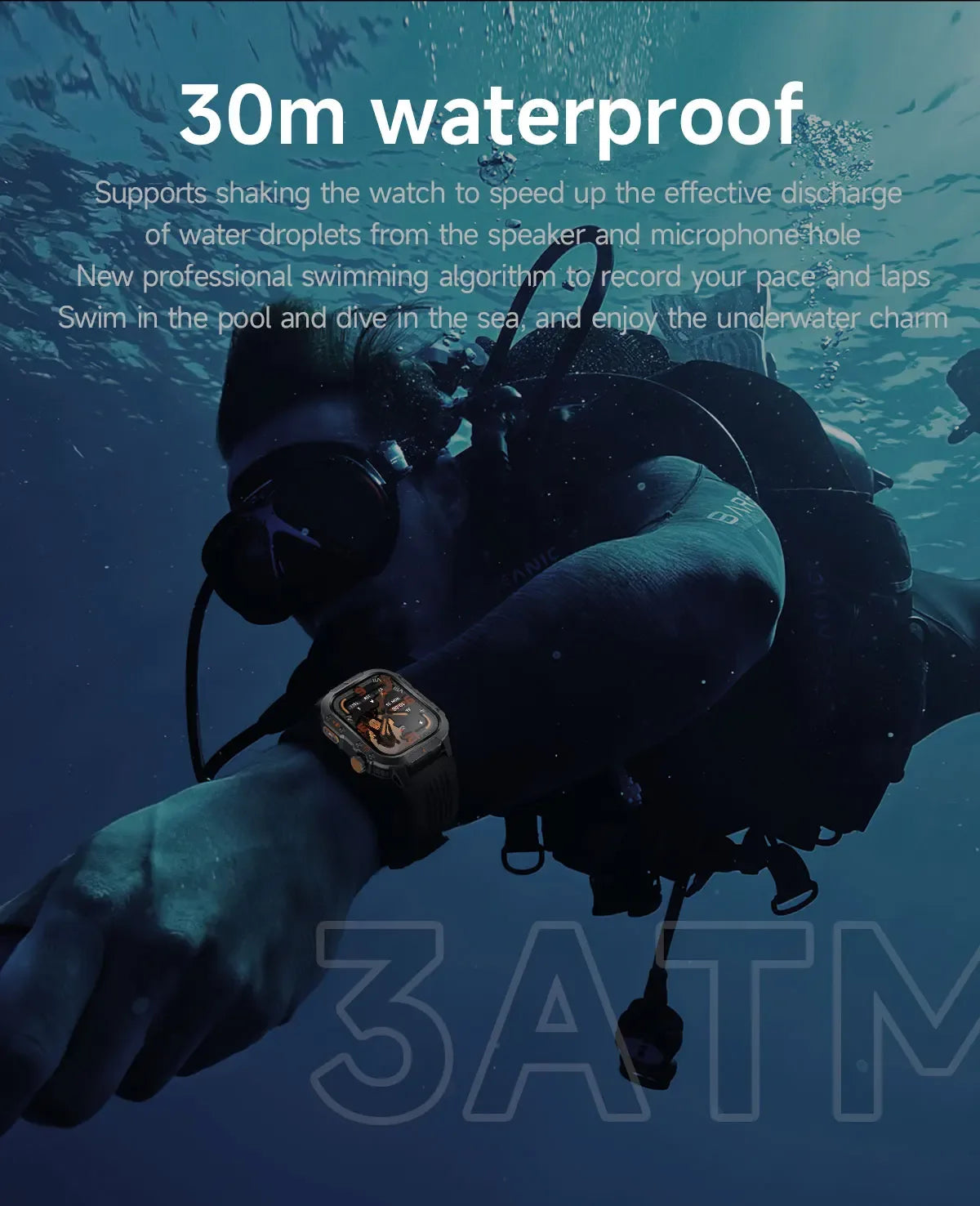 2025 New GPS Military Outdoor Sports Smart Watch Men 2.01-inch AMOLED 3ATM IP69K Waterproof Compass Call Swim Fitness Smartwatch - Wear444