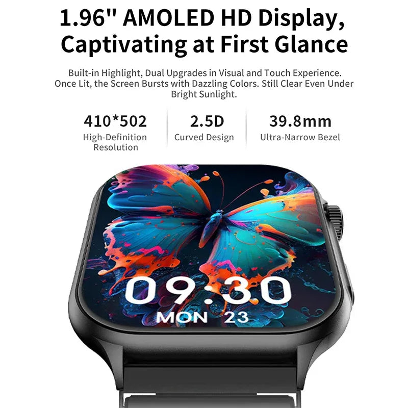 Original Lenovo Smart Watches Sports Fitness Watch Heart Rate Full Touch Screen BT Call Ultra Light Smartwatch for Men Women - Wear444