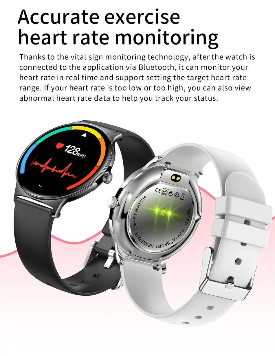 For Huawei Xiaomi New Ultra Thin Smart Watch Women Screen Always Display Time Sports Bracelet Bluetooth Call Fashion Smartwatch - Wear444