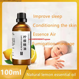 100ml/bottle High Quality Natural Lemon Essential Oil Incense For Beauty Skin Care Material Homemade Perfume Candle Soap Making