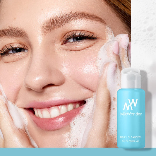 MixWonder Daily Foaming Cleanser - Hydrating, Deep Cleansing, Oil Control Face Wash for All Skin Types - Gentle & Non-Irritating