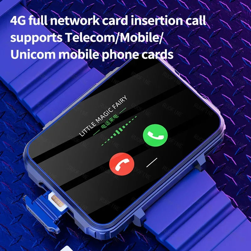 4G LTE Android Smartwatch 2025 Connected Watch Man Sim Card Phone Mobile 2.4 Inch 1.4GHz Electronics Smart Watch New In Global - Wear444