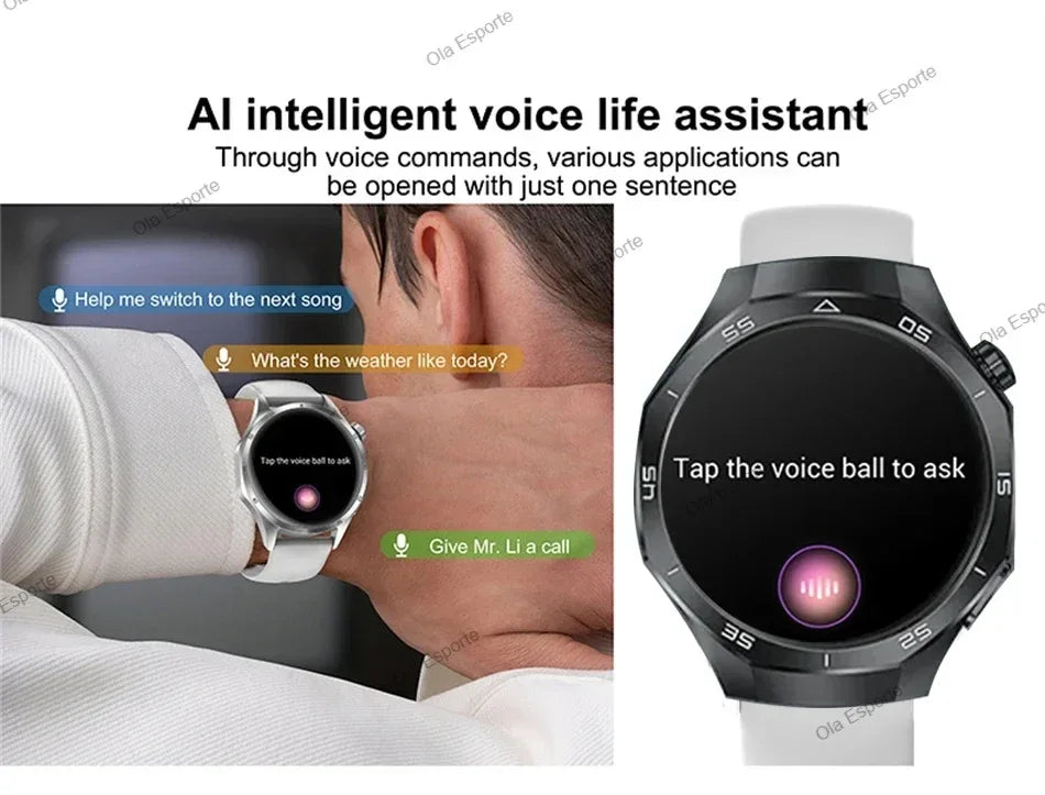 2026 Watch 5 Pro GPS Track Smart Watch Men 360*360 AMOLED Screen BT Call Fitness IP68 Waterproof Health Monitor Man Smartwatches - Wear444