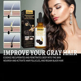 White To Black Hair Oil For Repairing From White To Black Nourishing Moisturizing Scalp Herbal Lotion Liquid Repair Hair Care