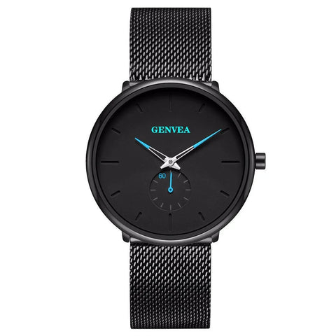 2025 New Fashion Mens Watches Top Brand Luxury Quartz Watch Men Casual Slim Mesh Steel Waterproof Sport Watch Relogio Masculino