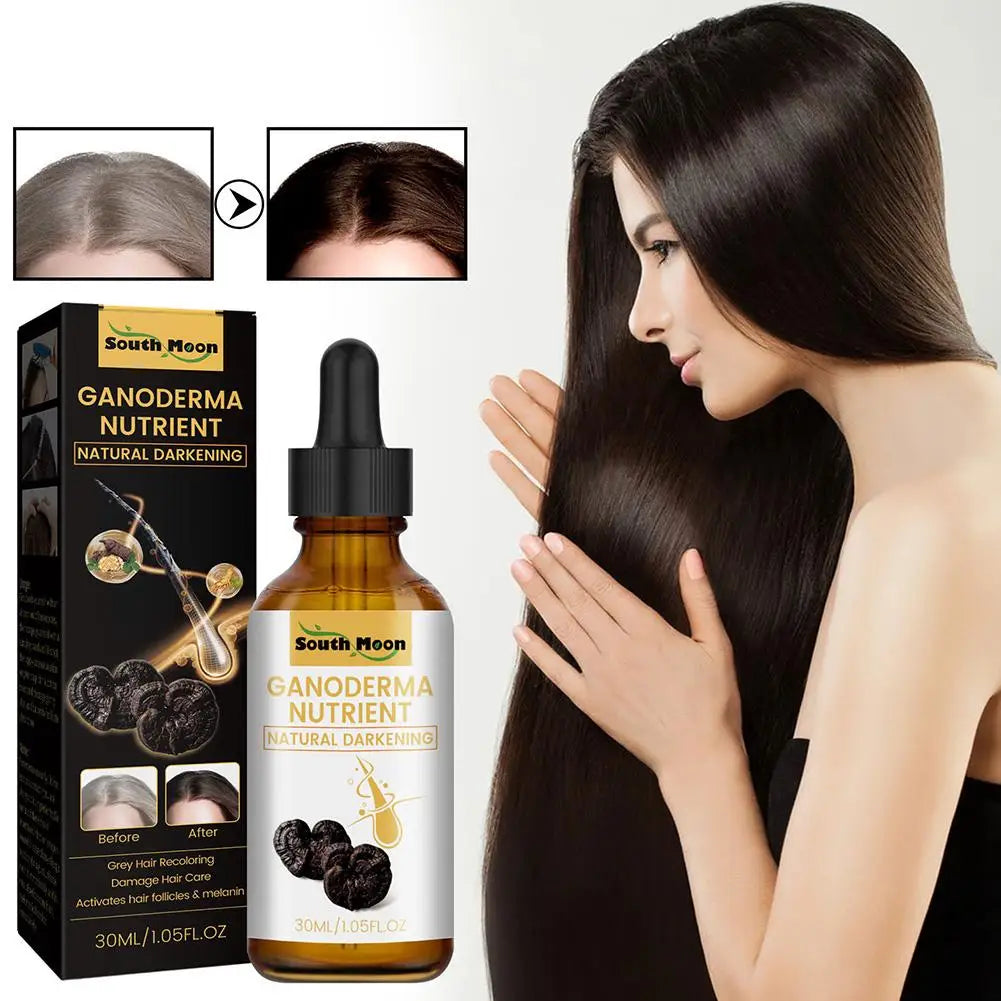 White To Black Hair Oil Herbal Repair Nourish Moisturize Scalp Treat White Hair Dry Damaged Hair For Daily Hair Care