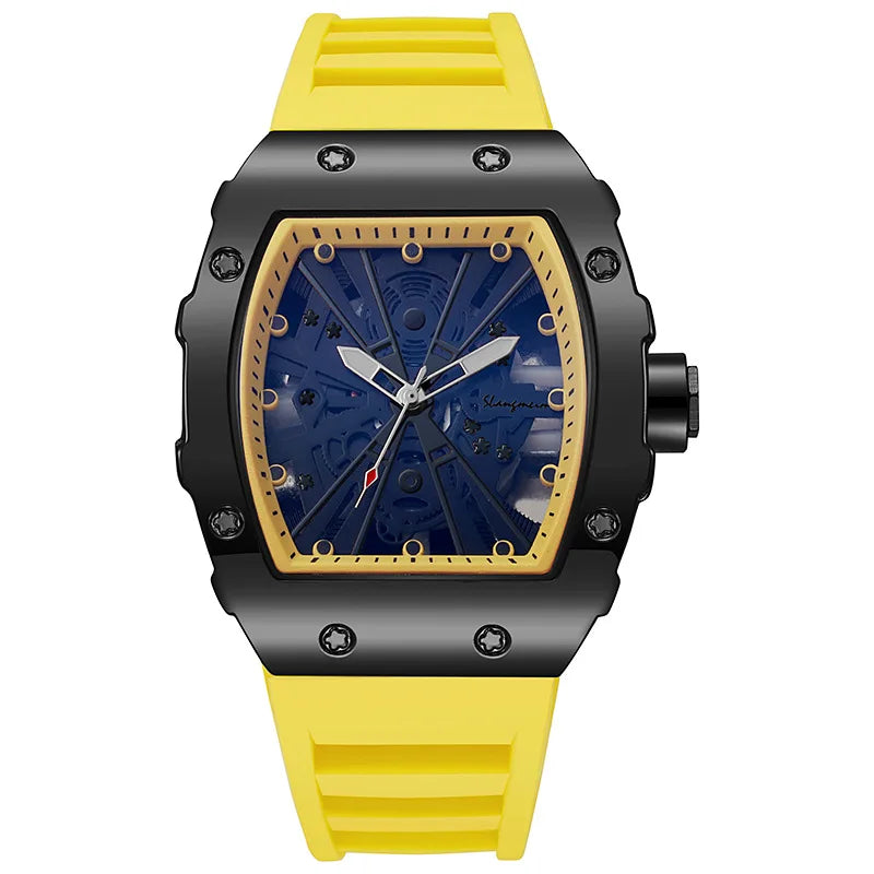 2025 New Fashion Men Luxury Watches Mens Top Big Silicone Jelly Casual Quartz Watch For Gift Relogio Masculino Male Wristwatches