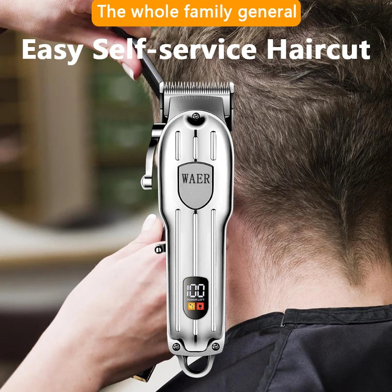 Hair Clipper Professional Electric Hair Clipper Rechargeable Hair Trimmer Machine Men's Electric Shaver Barber Cutting Machine