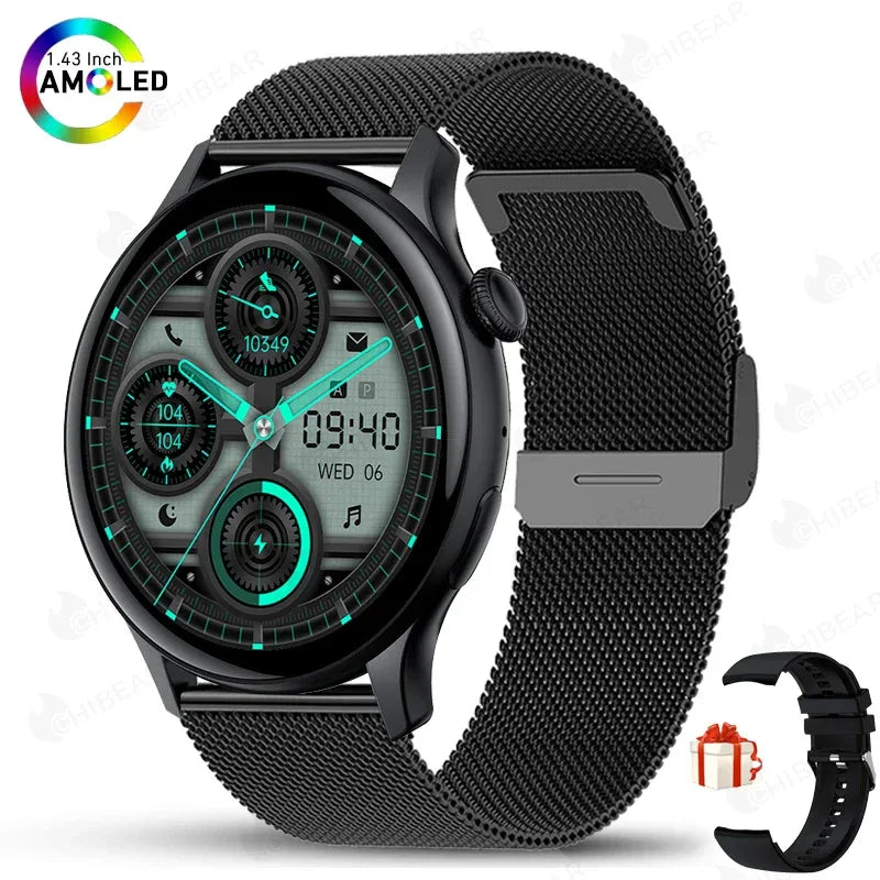 2025 New Real AMOLED HD Smartwatch Ladies Health Monitoring AI Voice Bluetooth Call Smart Watch Women Android IOS - Wear444