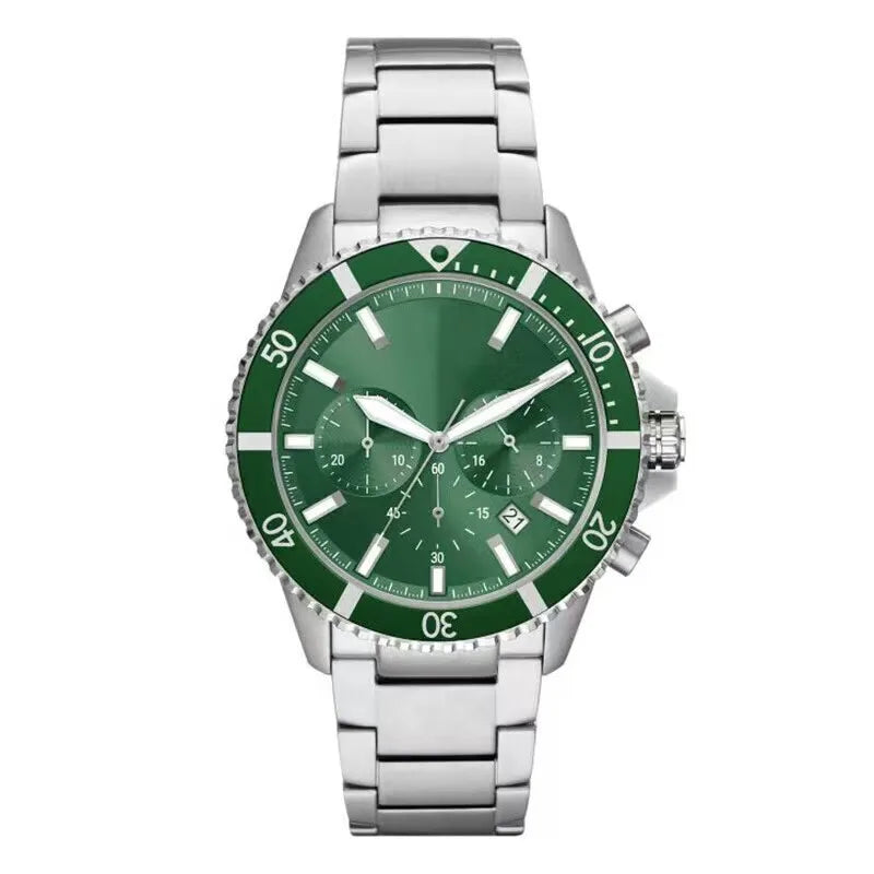 Premium Large Dial Quartz Watch - Luminous Stainless Steel Statement Piece