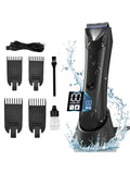 Digital Display Hair Cutting Machine Beard Trimmer Electric Shaver Men Intimate Areas Hair Shaving Machine Safety Razor Clipper